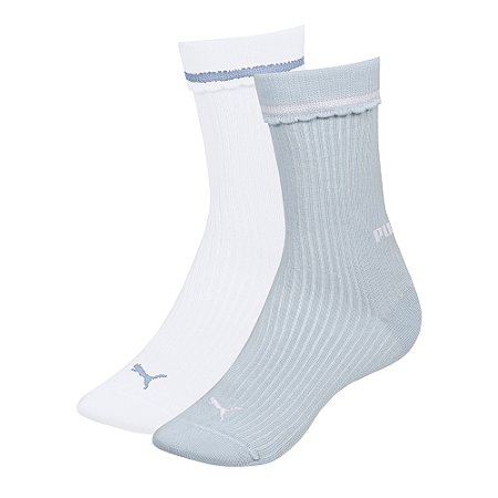 MEIA ESPORTIVA FEMININA CANO MEDIO 2 PARES - PUMA