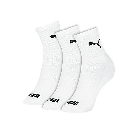 MEIA CANO MEDIO ESPORTIVA MASCULINA - KIT 3 PARES