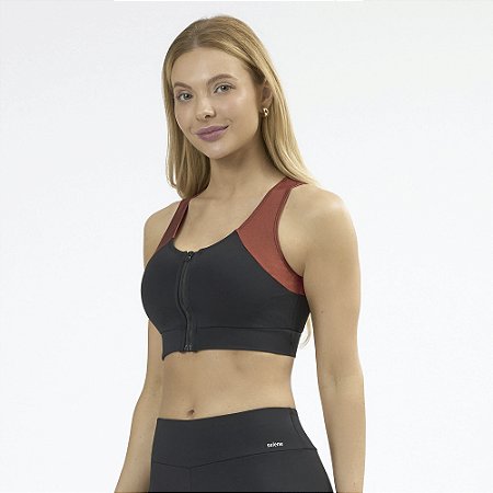 TOP COM ZÍPER BOJO E RECORTE