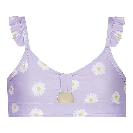 BIQUINI TOP C/ BABADO NAS ALCAS - INFANTIL