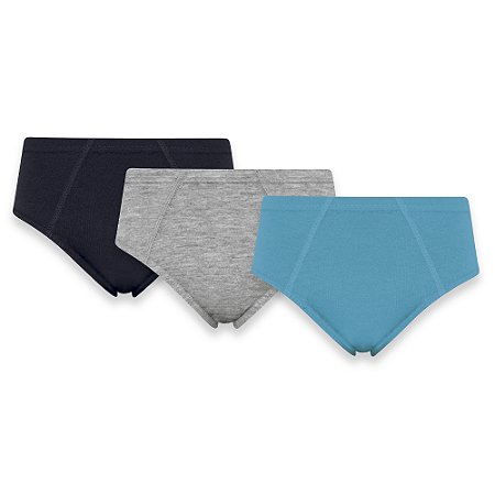 CUECA SLIP - KIT 3 UNIDADES