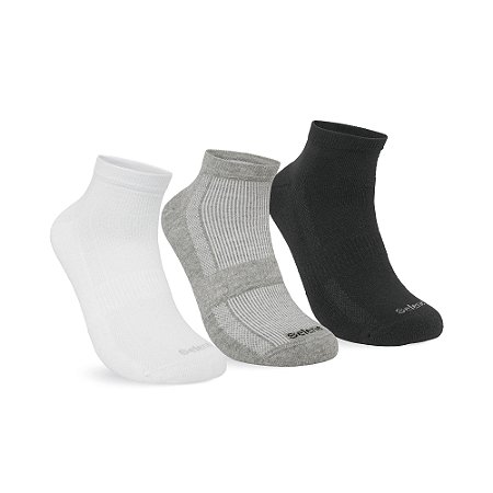 MEIA SAPATILHA ESPORTIVA KIT 3 PARES