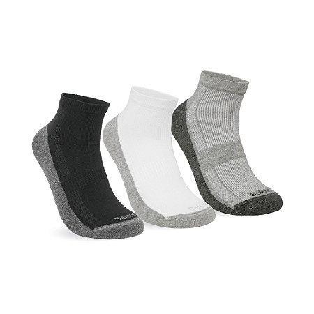 MEIA SAPATILHA ESPORTIVA KIT 3 PARES