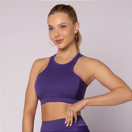 TOP COM RECORTE LATERAL E BOJO - FITNESS