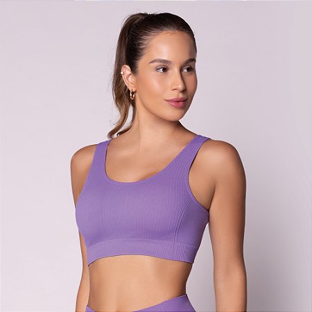 TOP CANELADO SEM COSTURA - FITNESS