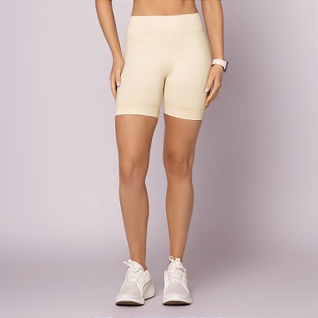 SHORTS SEM COSTURA CANELADO - FITNESS