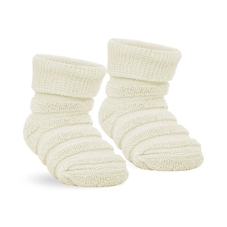 MEIA RECEM NASCIDO ATOALHADA