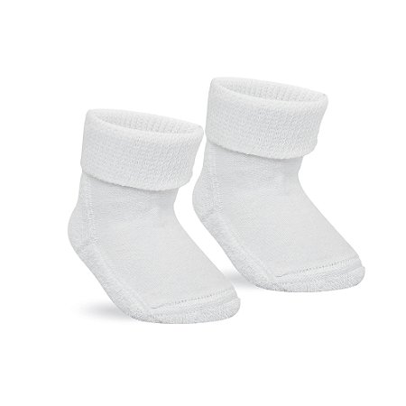 MEIA RECEM NASCIDO ATOALHADA