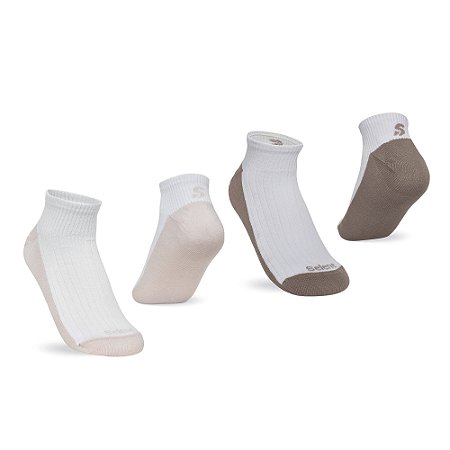 MEIA ESPORTIVA FEMININA SAPATILHA KIT 2P
