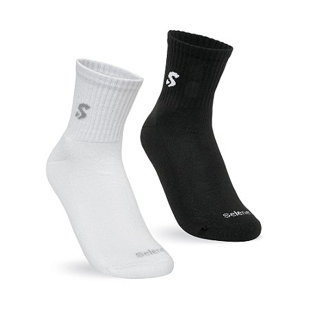 MEIA ESPORTIVA FEMININA CANO CURTO  - KIT 2P