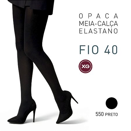 MEIA CALCA FEMININA OPACA FIO 40