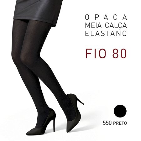 MEIA CALCA FEMININA FIO 80