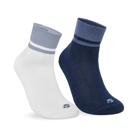 MEIA ESPORTIVA MASCULINA CANO BAIXO KIT 2P