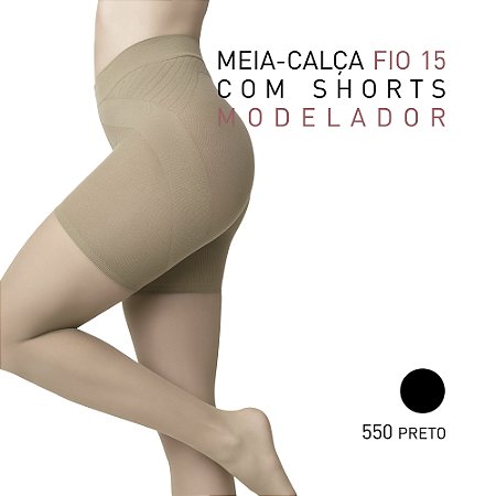 MEIA CALCA COM SHORTS MODELADOR