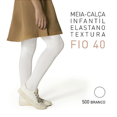 MEIA CALCA INFANTIL COM TEXTURA