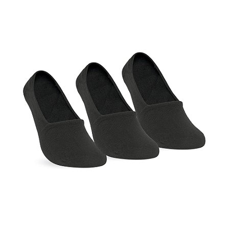 SAPATILHA INVISÍVEL KIT 3 PARES
