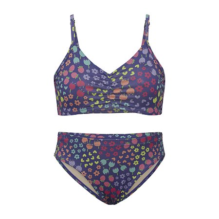 CONJUNTO BIQUINI TOP E CALCINHA INFANTIL