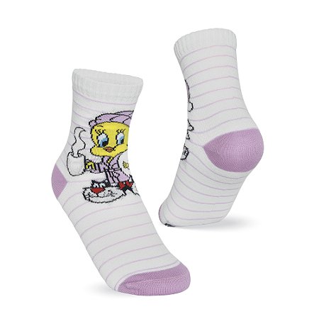 MEIA INFANTIL CANO ALTO - LOONEY TUNES