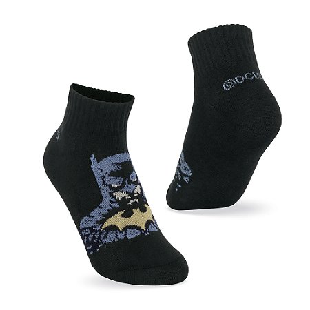 MEIA INFANTIL CANO BAIXO - BATMAN