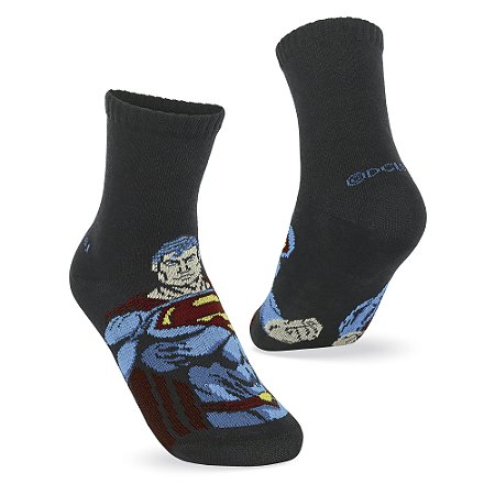 MEIA INFANTIL CANO ALTO - SUPERMAN