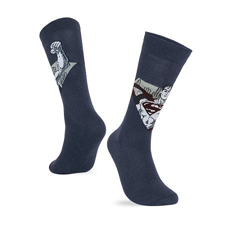 MEIA MASCULINA  CANO LONGO STREET - SUPERMAN