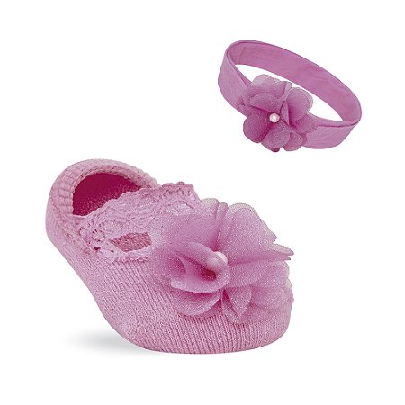 KIT MEIA E FAIXA PARA CABELO