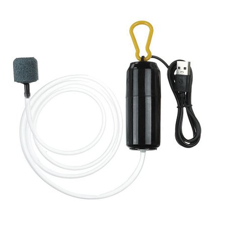 Mini aerador Compressor portátio Oxigênio aquário pescaria