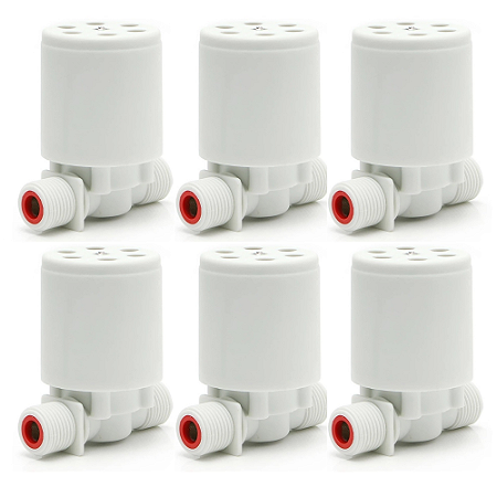 Kit 6 Válvula de Boia 1/2" com Esfera p/ Caixa d’Água e Vazão
