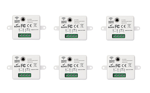 Módulo RF 433MHz Sem Fio para Controle Remoto - Kit com 6 Peças