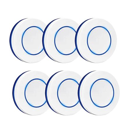 Botão Sobrepor 3m Sem Fio Controle Remoto - 6 Unidades