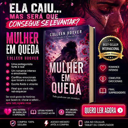 Ebook Mulher em Queda | Colleen Hoover | Thriller e Suspense | PDF Digital