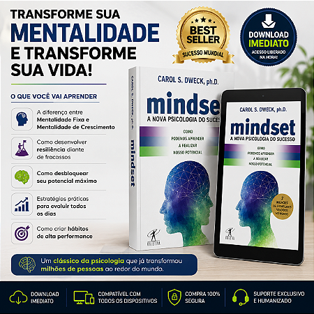 Mindset – A Nova Psicologia do Sucesso | Ebook Oficial que Transforma Mentalidade e Resultados