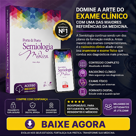 Ebook Semiologia Médica – Celmo Celeno Porto | 8ª Edição | PDF Digital