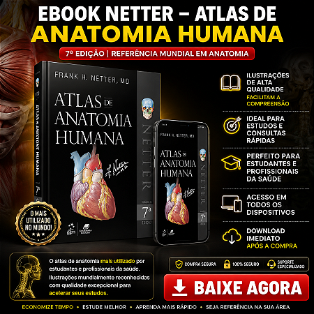 Ebook Netter – Atlas de Anatomia Humana 7ª Edição | PDF Digital