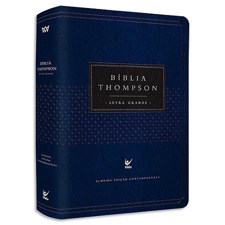 Bíblia Thompson Letra Grande com Índice Azul