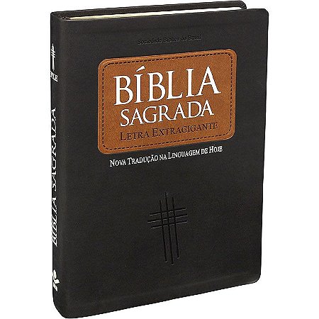 Bíblia NTLH Letra Extragigante capa Marrom Escuro