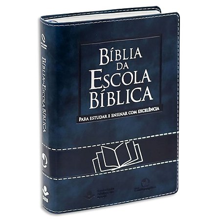 Bíblia da Escola Bíblica capa Azul Escuro