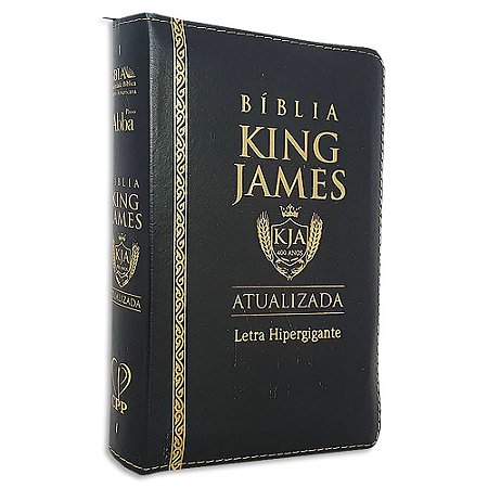 Bíblia King James Atualizada Preta Letra HiperGigante