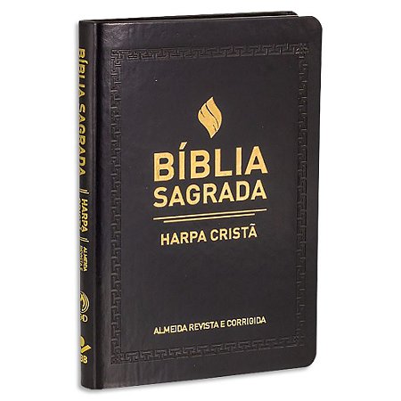 Bíblia Sagrada com Harpa Cristã UltraFina Preta