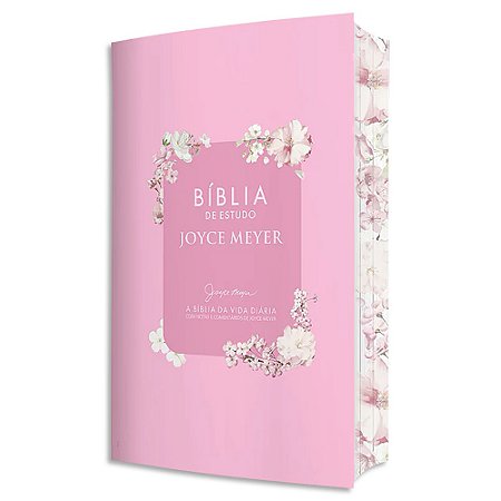 Bíblia de Estudo Joyce Meyer Rosa Floral
