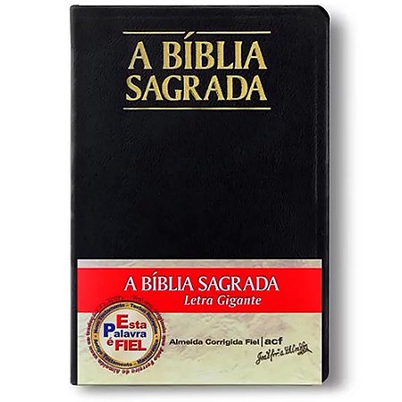 Bíblia ACF Letra Gigante Preta com Índice