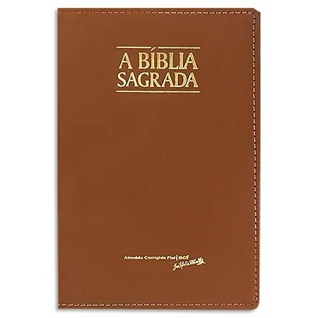 Bíblia ACF Slim Letra Grande capa Marrom