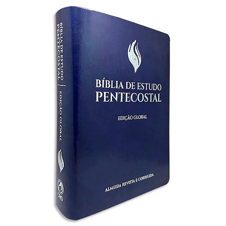 Bíblia de Estudo Pentecostal Letra Grande Azul