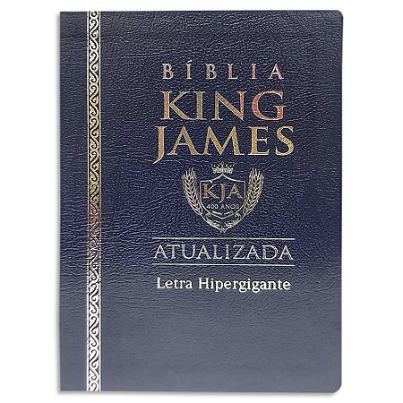 Bíblia King James Atualizada Azul Letra HiperGigante