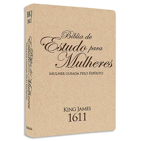 Bíblia de Estudo para Mulheres King James 1611 capa rosa e preto