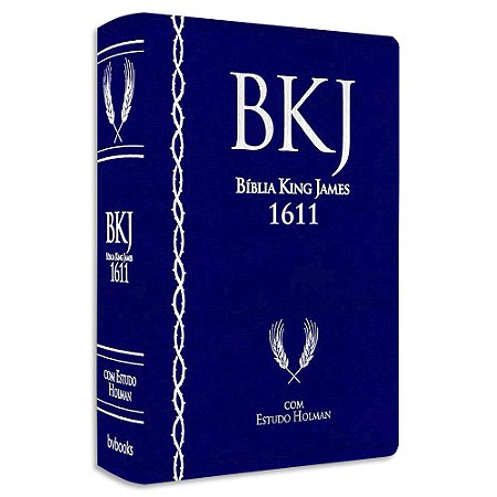Bíblia King James 1611 Estudo Holman capa Azul