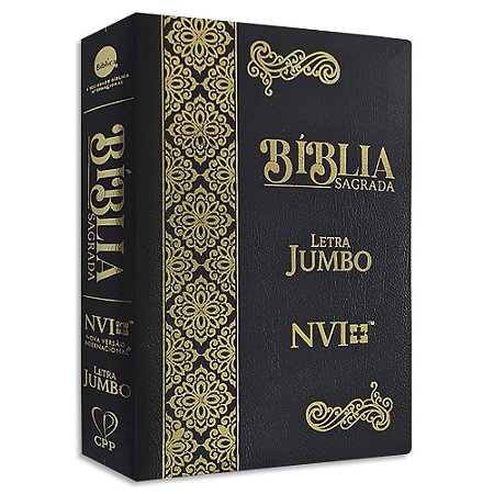 Bíblia Letra Jumbo NVI capa Preta