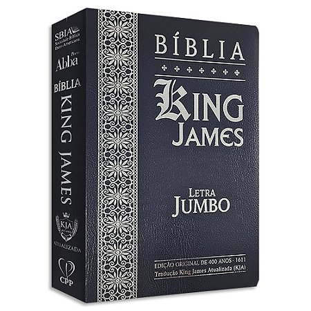 Bíblia King James Atualizada Letra Jumbo capa Azul