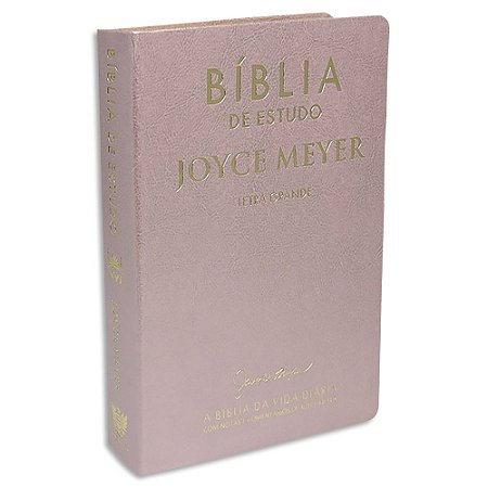 Bíblia Joyce Meyer Letra Grande capa Rosa Luxo NVI