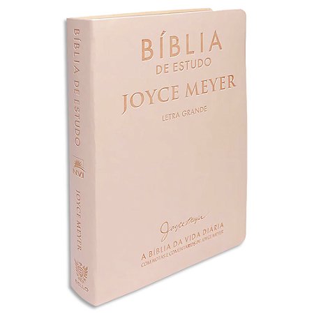 Bíblia Joyce Meyer Letra Grande capa Salmão Luxo NVI